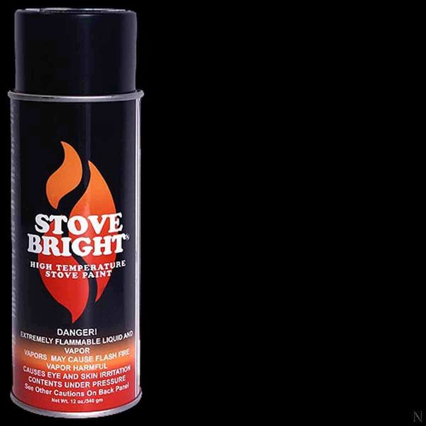 Stove Bright Fireplace Paint - Flat Black