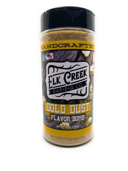 Elk Creek - Gold Dust Flavor Bomb  shopfireside, Grills, Smokers, BBQ Rubs  Sauces, Hot Tub