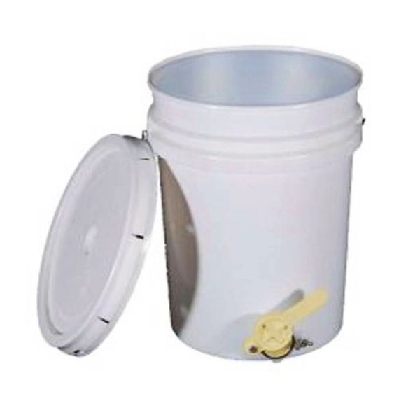 GloryBee, Plastic Pail with Honey Gate 3.5 Gallon