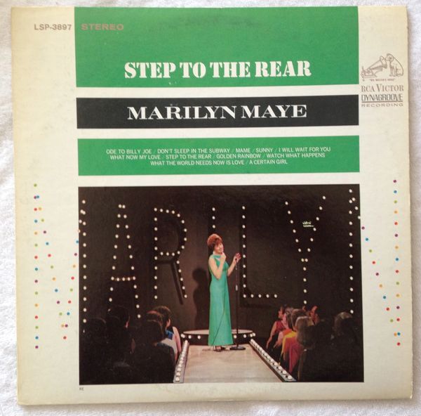 MAYE, MARILYN (LP) Step to the Rear (RCA Victor LSP 3897) 1967 VG++