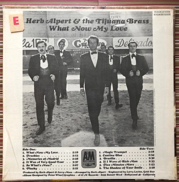 Herb Alpert The Tijuana Brass Lp 33 What Now My Love A M Sp Vinyl Records For Sale Vinyl Exs Online Record Store