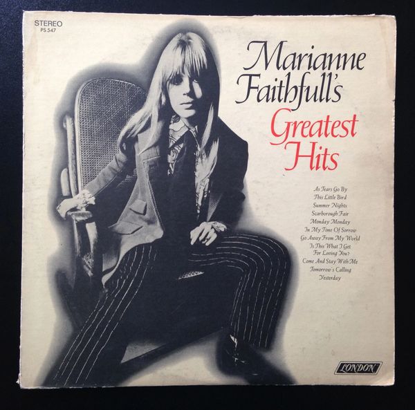 FAITHFULL, MARIANNE (LP) GREATEST HITS, 1969 (London PS 547) VG+