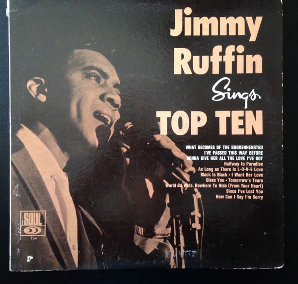 RUFFIN, JIMMY (LP) "Top Ten", 1966, Soul 704 (VG+)