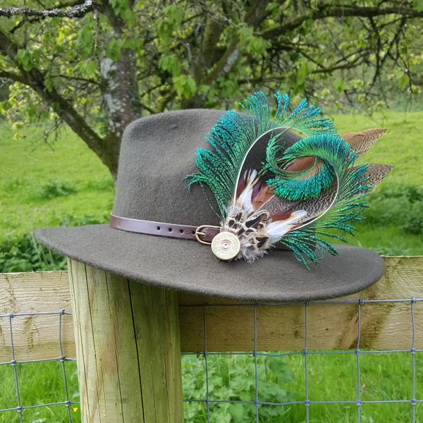 Pheasant on sale feather brooch