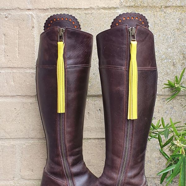 leather boot tassels