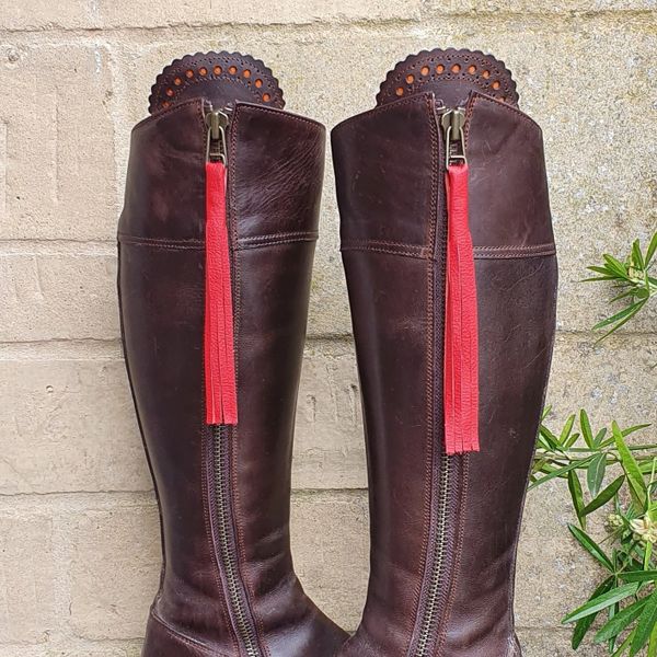 boots with tassels women's