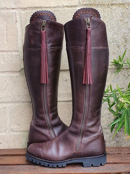 leather boot tassels