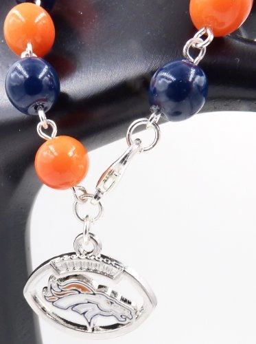 DENVER BRONCOS NFL BRACELET OR ANKLET  Arizona Jewels -- Handmade Jewelry  and Rosaries