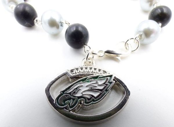 NFL Philadelphia Eagles Beaded Pendant Bracelet, 8 