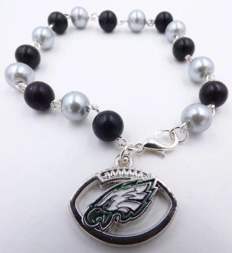 NFL Philadelphia Eagles Beaded Pendant Bracelet, 8