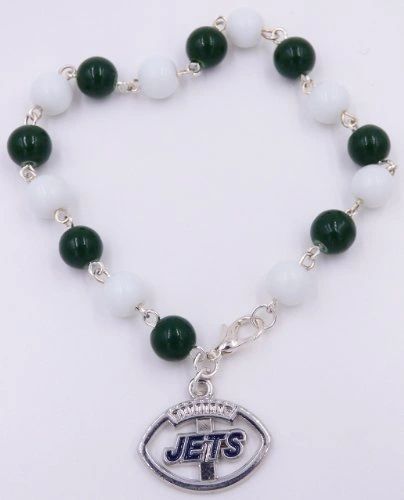 NEW YORK NY JETS NFL BRACELET OR ANKLET