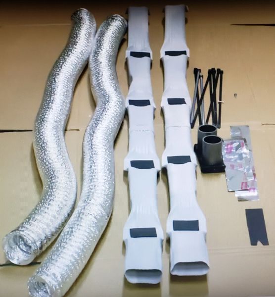 Nissan NV3500 Rear Air Flow Kit Nissan NV3500 passenger rear air flow kit