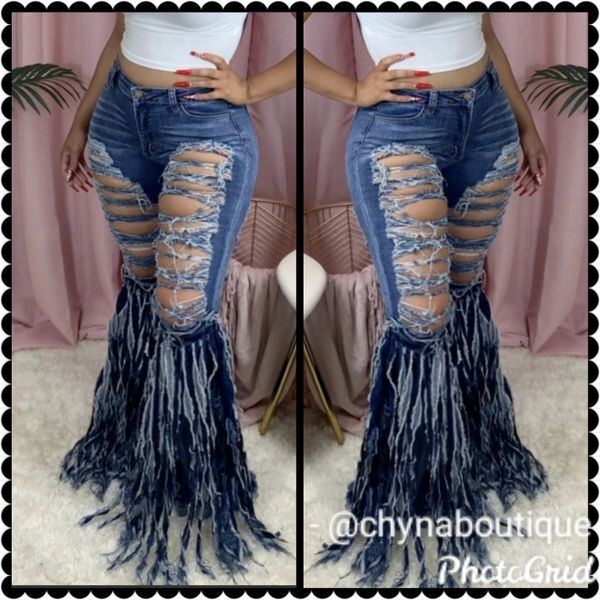 The fringes jeans