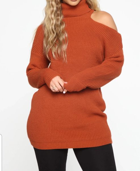 Burnt orange sweater