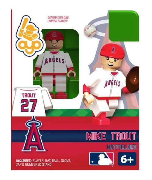 Mike Trout OYO Angels 1972 Throwback Jersey mini figure LE /1000