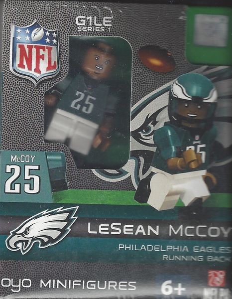 LeSean McCoy Philadelphia Eagles OYO LEGO COMPATIBLE MINI FIGURE GEN 1 FREE  SHIP