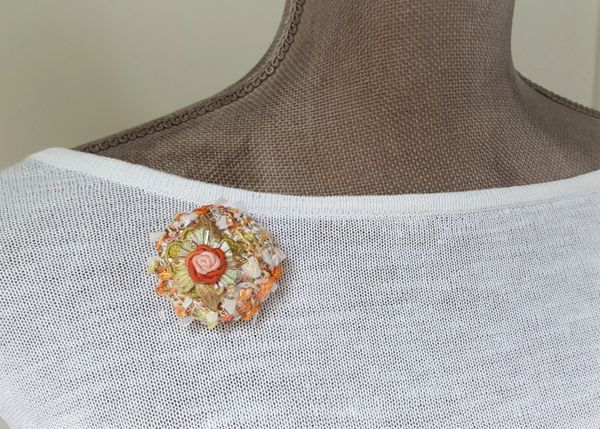 DENISE - Textile Brooch