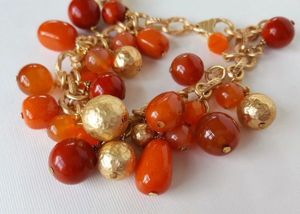 ORA - Orange Beaded Bracelet