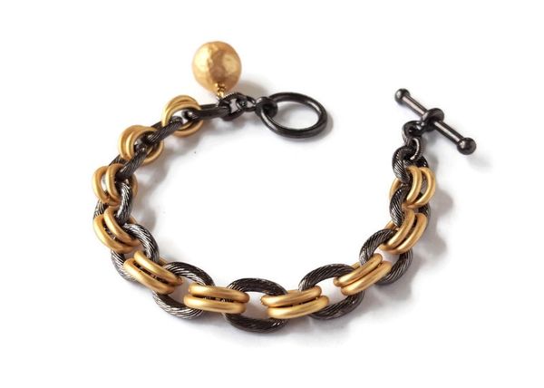 ANGE - Chunky, Two-Toned Bracelet