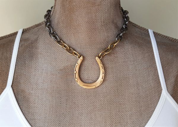 Horseshoe, Choker Necklace