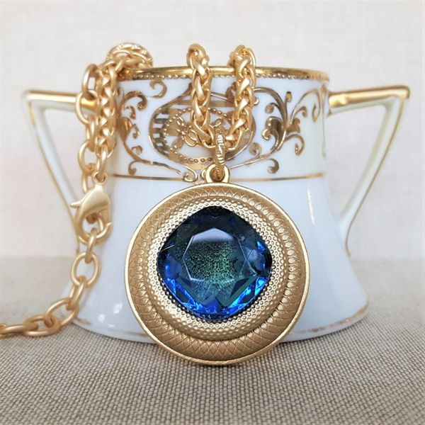 GABE - Blue Crystal Necklace