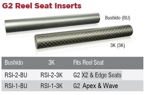 American Tackle Carbon Reel Seat Inserts