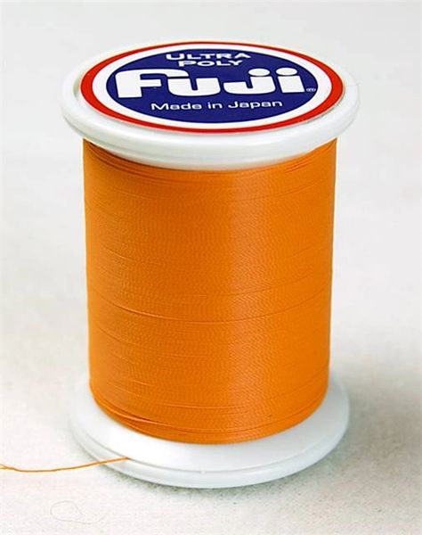 Fuji Ultra Poly rod wrapping thread in Orange #015 (Size A 100m