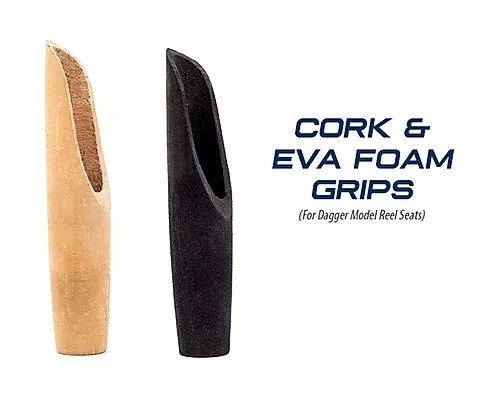 EVA Handle Split Cork Rear Grip Reel Seat Fishing Rod Building Repair Kit(Black)  PTS