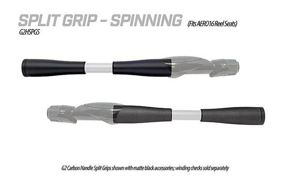 G2 Carbon Handle Split Grip Kit for AERO-16 Seat - Matte 3K/Matte