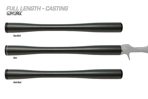 G2 Carbon 12 Full Length Handle Grip Kit for Casting Seat - Matt