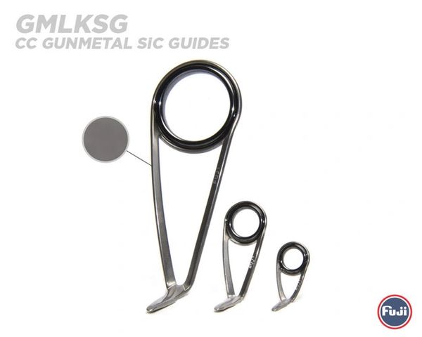 Fuji K-Series Gunmetal SIC Guides, Rod Building