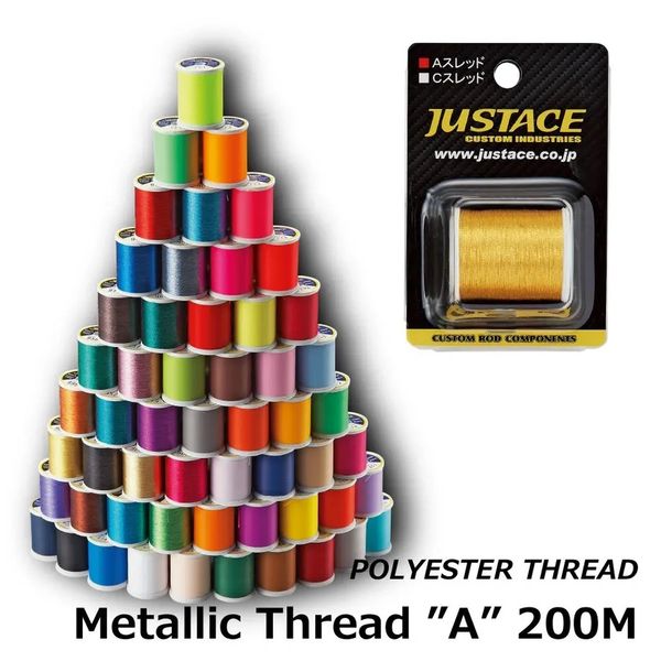Justace Poly Metallic Thread - Size A & C  VooDoo Rods LLC - Premier  Supplier of Rod Building Components