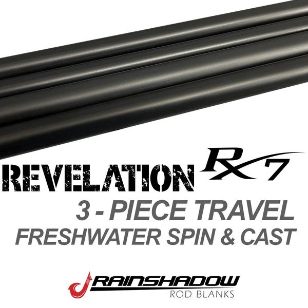 Rainshadow 3PC RX7 Revelation Travel Rod Blanks  VooDoo Rods LLC - Premier  Supplier of Rod Building Components