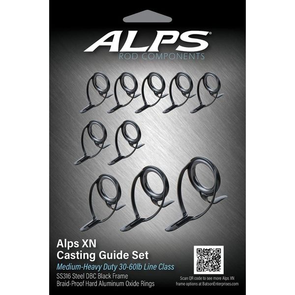 Alps Standard Duty Conventional Guide Set - Black | VooDoo Rods LLC ...