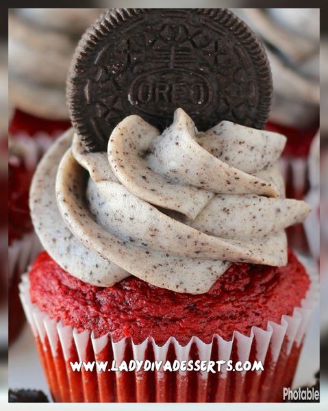 Red Velvet Oreo Cupcakes