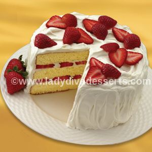 Strawberries & Cream Cake