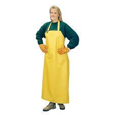 1328 .35MM - DURAWEAR PVC/Polyester - yellow apron 35" x 47 (48/CS) sold by the each