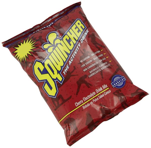 Sqwincher 016401-CH 5 Gallon Cherry Powder Drink Mix (Pack of 16)