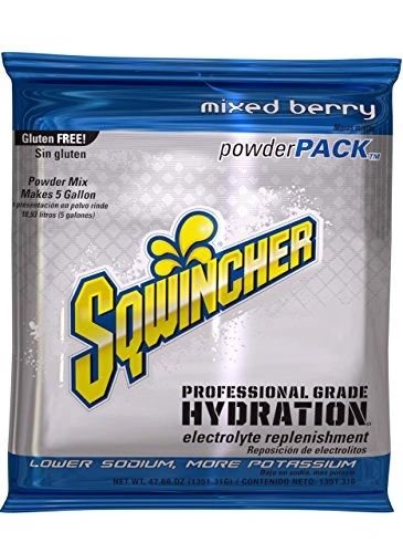 Sqwincher 016400-MB 5 Gallon Mix Berry Powder Drink Mix (Pack of 16)