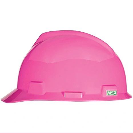 MSA 10155230 V-Gard Slotted Cap, Hot Pink, w/Fas-Trac III Suspension, Standard