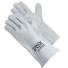 IB6340 Economy Gray Welder Glove, Wing Thumb, Cotton Sock Lined. MENS SIZE L. SOLD BY THE DOZEN, 6 DZ PER CASE