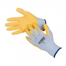 (TSK2002) Task Gloves - Polyurethane White Palm Coated Gloves Xs