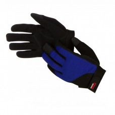 MT1002 TASK GLOVE Ergonomical Mechanic Synthetic Leather, Black palm/Blue back, size S-XL. SOLD BY THE DOZEN (6 DZ PER CASE)