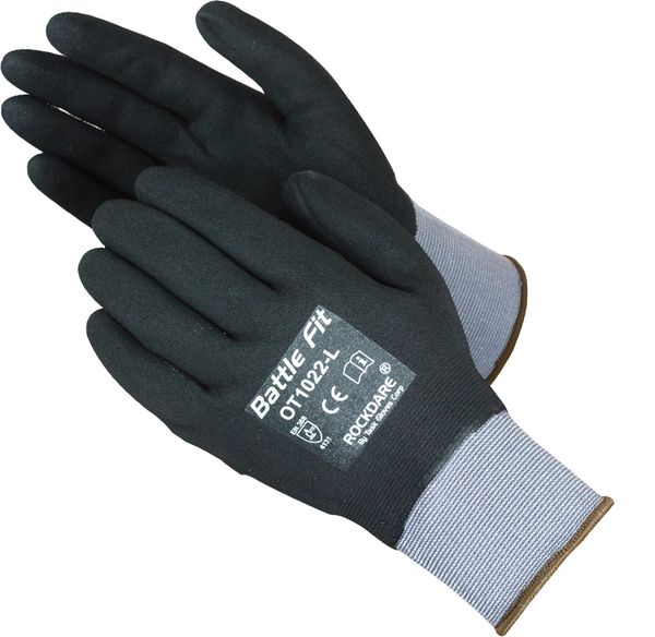 OT1022 TASK GLOVE Micro-Foam Nitrile Fully coated, Nylon shell, size S-XXL. SOLD BY THE DOZEN (6 DZ PER CASE)