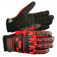 MT1007 TASK GLOVE Synthetic Leather Palm padded, Armortex reinforced crotch, Neoprene cuff with hook and loop closure, TPR back, Color: Black and Red, ANSI CUT-A1, EN 388 2X21A, size M-XL. SOLD BY THE DOZEN (6 DZ PER CASE)