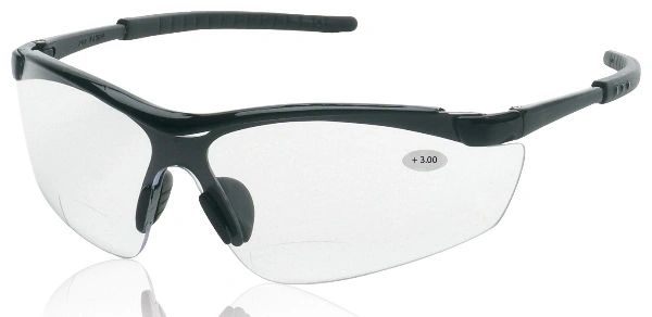 1775C SYNERGY 1775 SERIES Bifocal Safety Glasses CLEAR Lens Soft Non-Slip Rubber Nose Piece and Temple Tips (PRICED BY THE PAIR/SOLD BY THE DZ) ALSO AVAILABLE IN GREY LENS