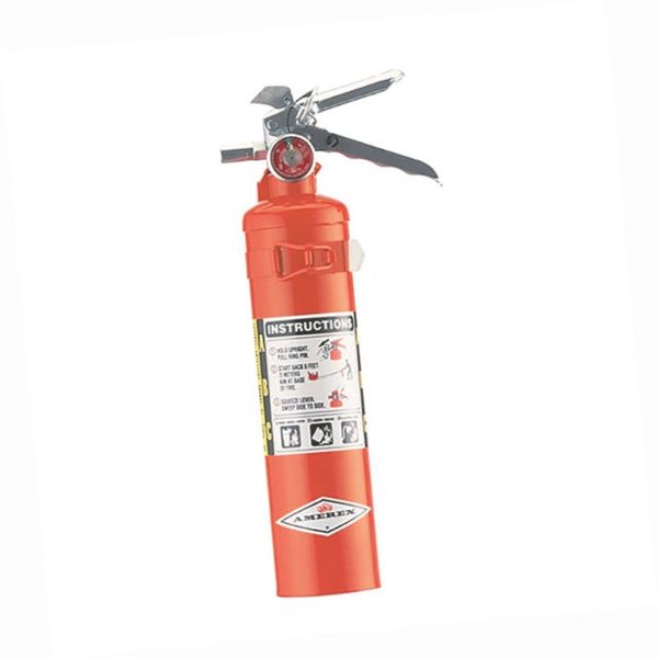 417TAX - Amerexxae 2 1/2 LB ABC Extinguisher W/ Aluminum Valve & Vehicle Bracket