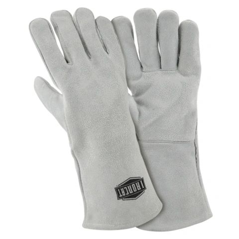 PIP 9010 Ironcat Shoulder Split Cowhide Leather Welder's Gloves w/ Cotton Liner