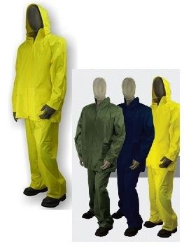 71-2040 PREMIUM RAINSUIT PVC/POLY YELLOW M-6XL (AVAILABLE IN DARK GREEN AND DARK BLUE)