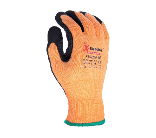 XT52240 Aramid Knit Black Sandy Nitrile Coated Palm with Nitrile Dots Gloves M-XL 1 Dozen per Package, 6 Dozen per Case